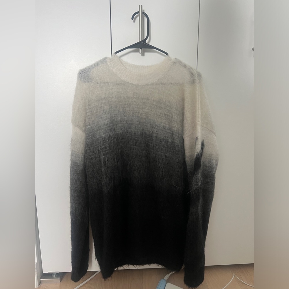 Off-white mohair sweater oversize size S
